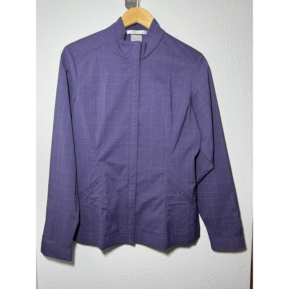 Nike Jackets & Blazers - Nike Golf Women’s Purple Checkered Full-Zip Jacket Size Large FitDry